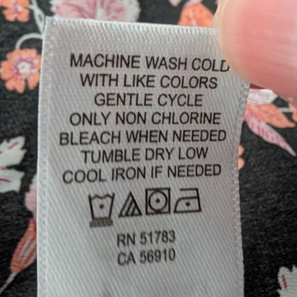 Maurices Floral Midi Dress Womens Size Medium Black Sweetheart Neck Smocked - Picture 7 of 12